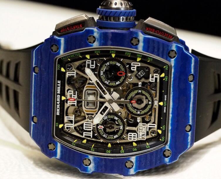 Richard Mille Replica Watch RM 11-03 Jean Todt 50th Anniversary Blue FLYBACK